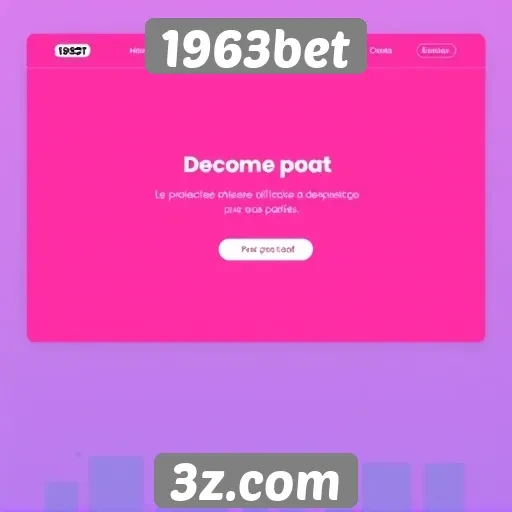 Interface e usabilidade do site 1963bet